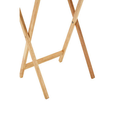 Natural  Hevea Wood Folding Snack Table with Sturdy Legs | Heva