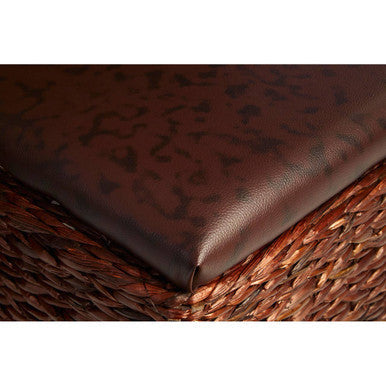 Leaf Woven Storage Ottoman - Set of 2 | Cattail