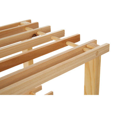 Arla Natural And Cedar Wood 2 Tier Shoe Rack