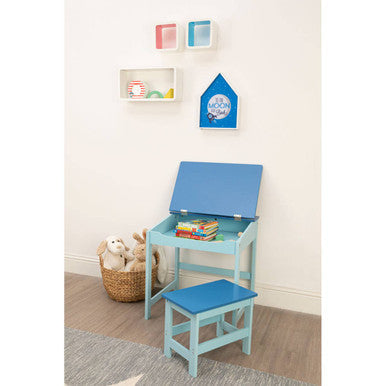 Jordan Children's Blue Desk And Stool