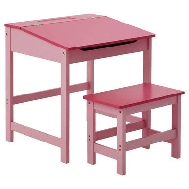 Jordan Children's Pink Desk And Stool