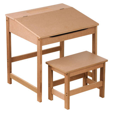 Jordan Children's Natural Desk And Stool
