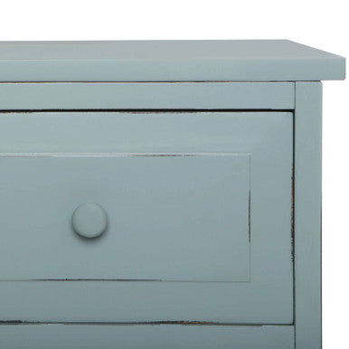 Grey Set of 2 Engineered Wood Bedside Tables with 2 Storage Drawers, Chatelet