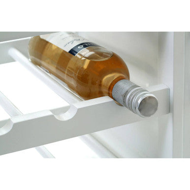 White and Natural Kitchen Trolley with Drawer, Harlow