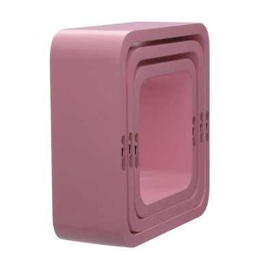 Set Of Three Pink Mdf | Wall Cubes