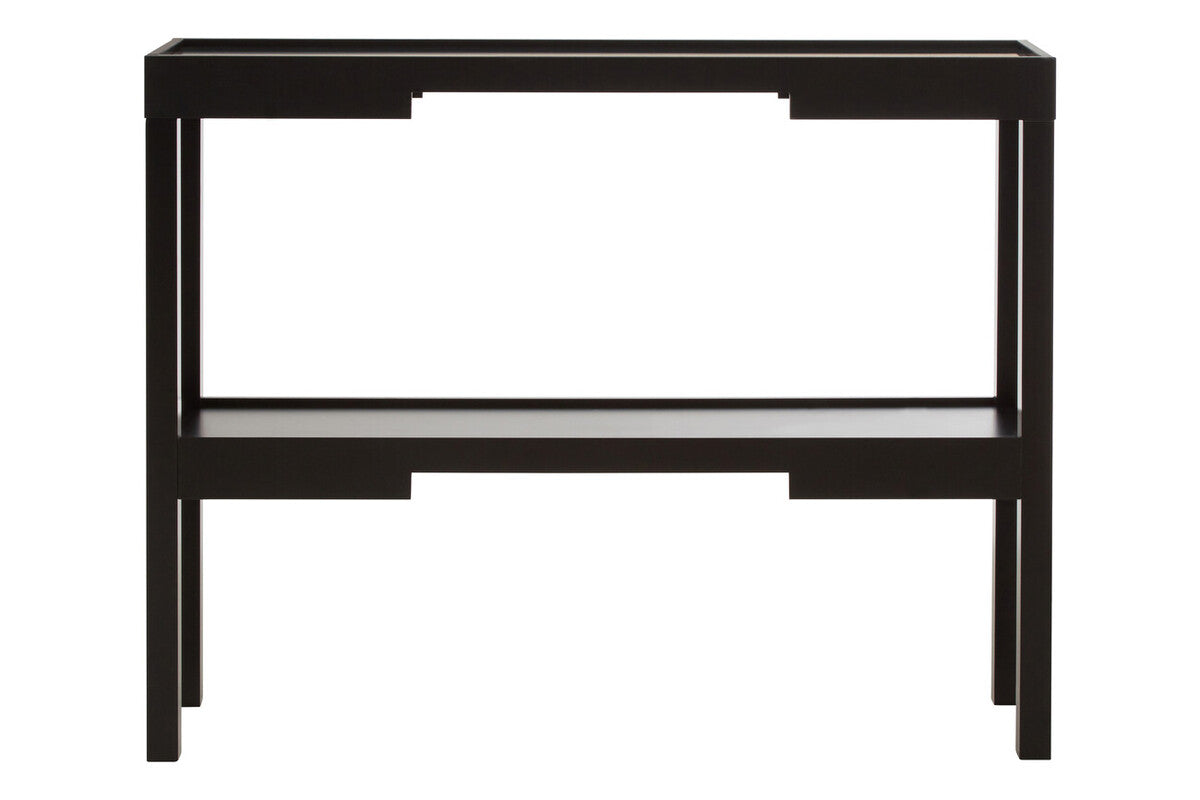 Black Console Table with Storage, Osaka