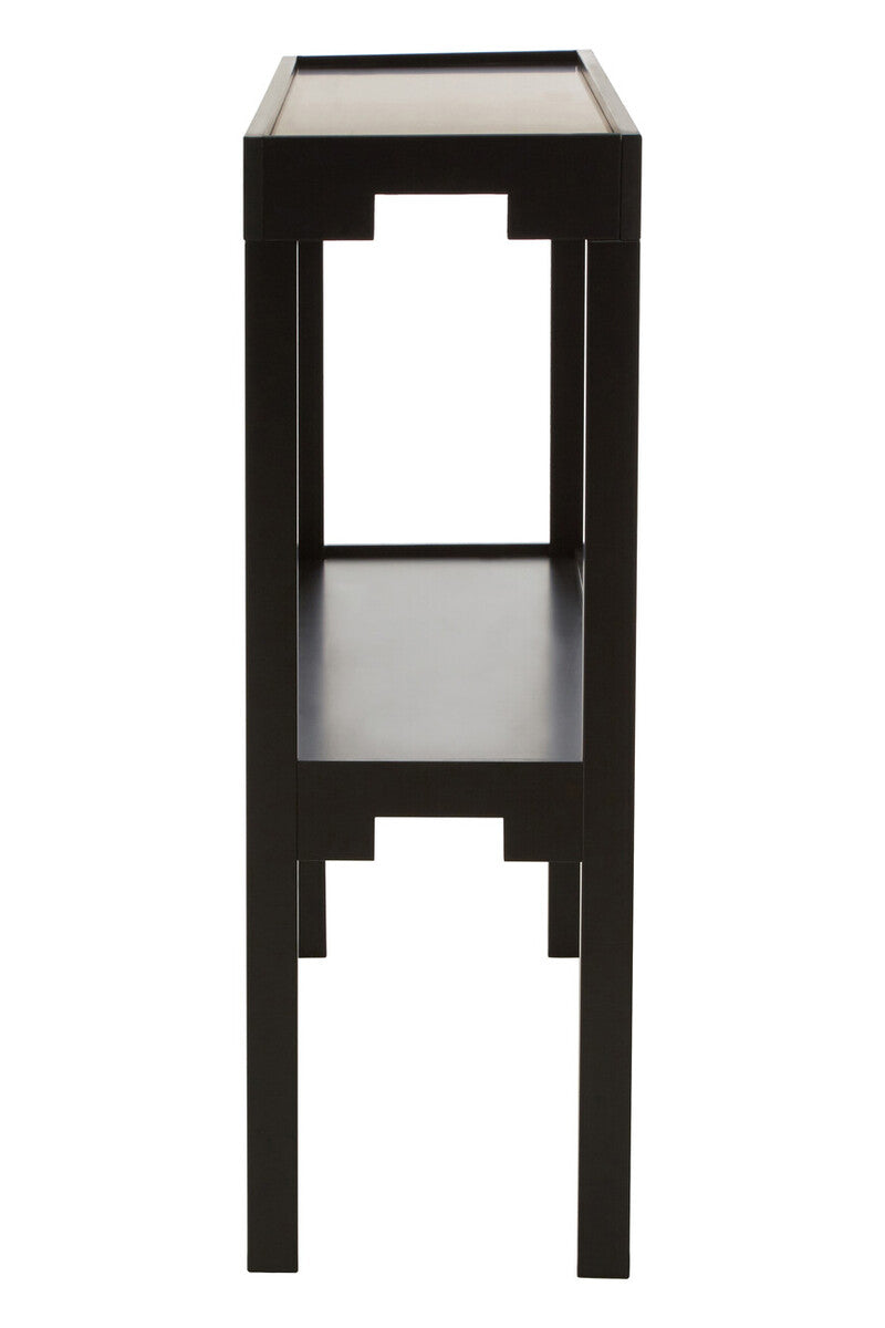 Black Console Table with Storage, Osaka