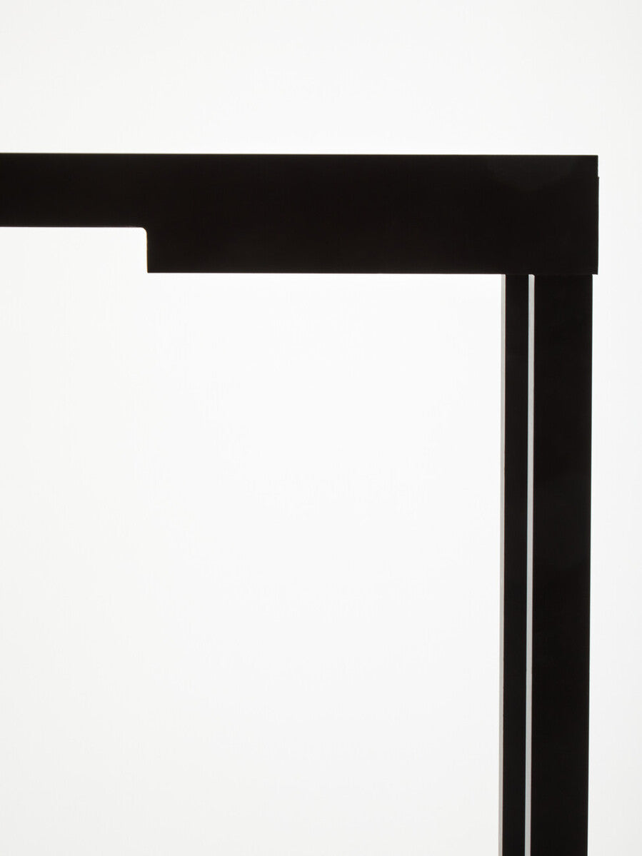Black Console Table with Storage, Osaka