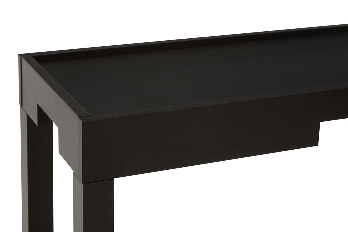 Black Console Table with Storage, Osaka