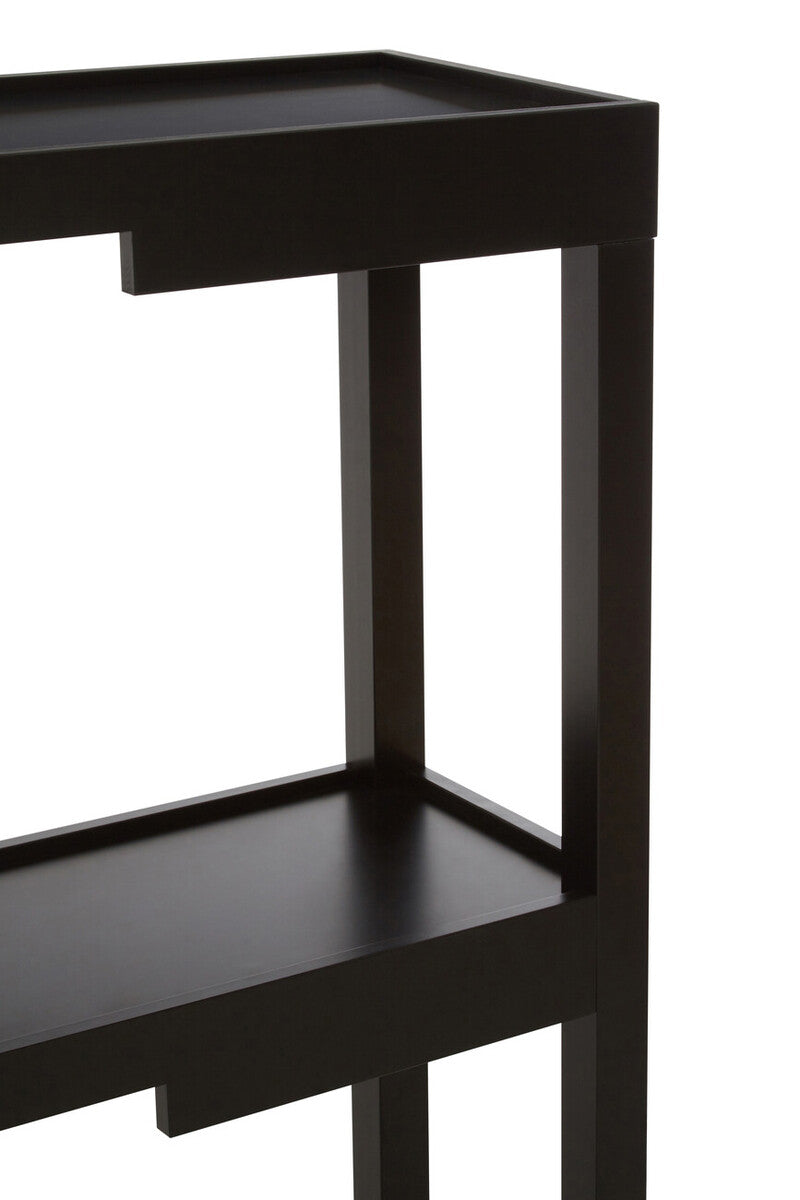 Black Console Table with Storage, Osaka