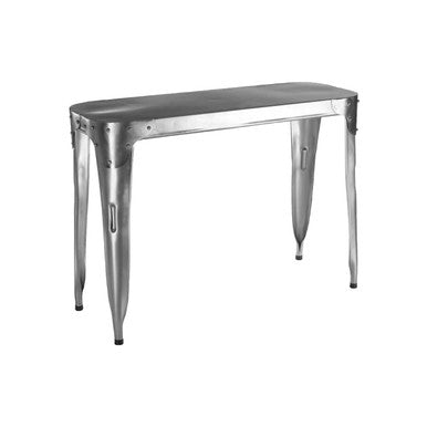 Silver Aerofoil Style Console Table, Avro
