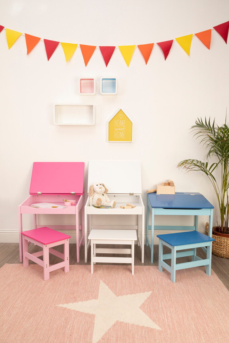 Jordan Children's White Desk And Stool