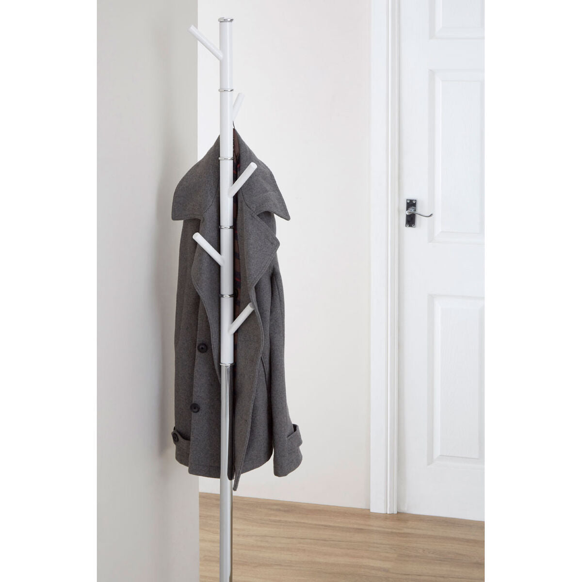 Jess Coat Stand in Metal in Acrylic