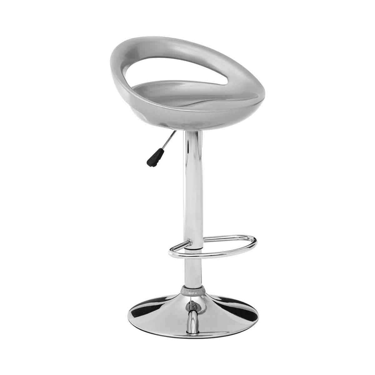 Silver ABS Bar Stool | Seleno