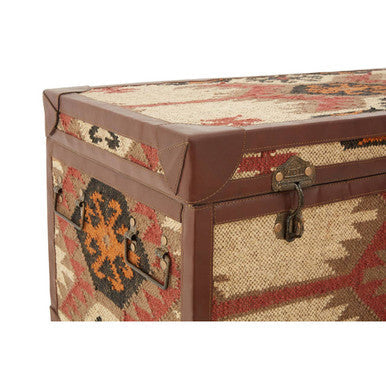 Aztec Set of 2 Multi Print Storage Trunks