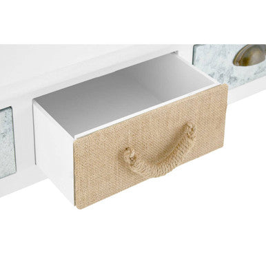 White Console Table with 3 Drawers, Weymouth