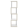 4 Tier White Gloss Shelf Unit | Maze