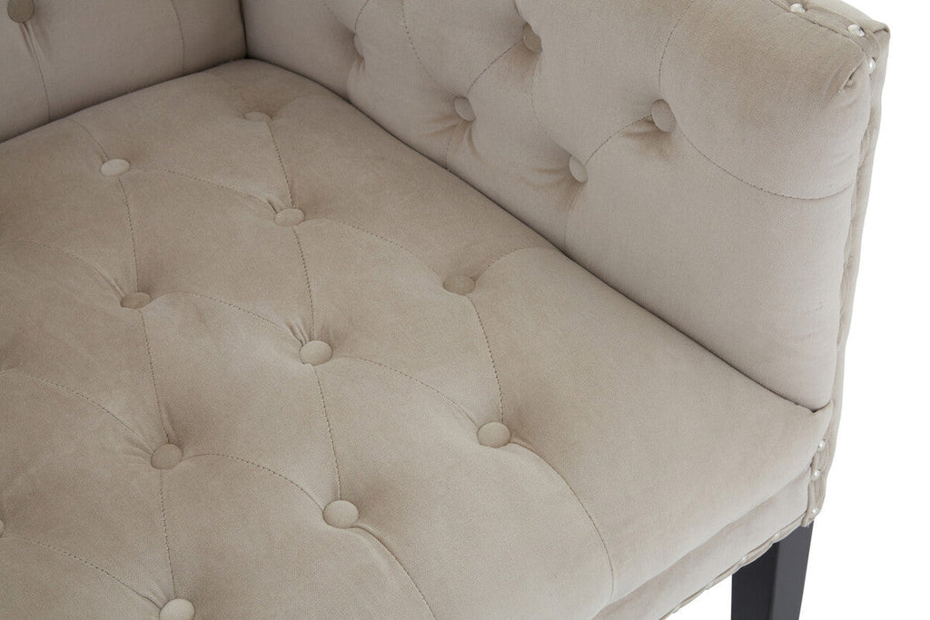 2 Seater Camel Velvet Sofa | Regents Park