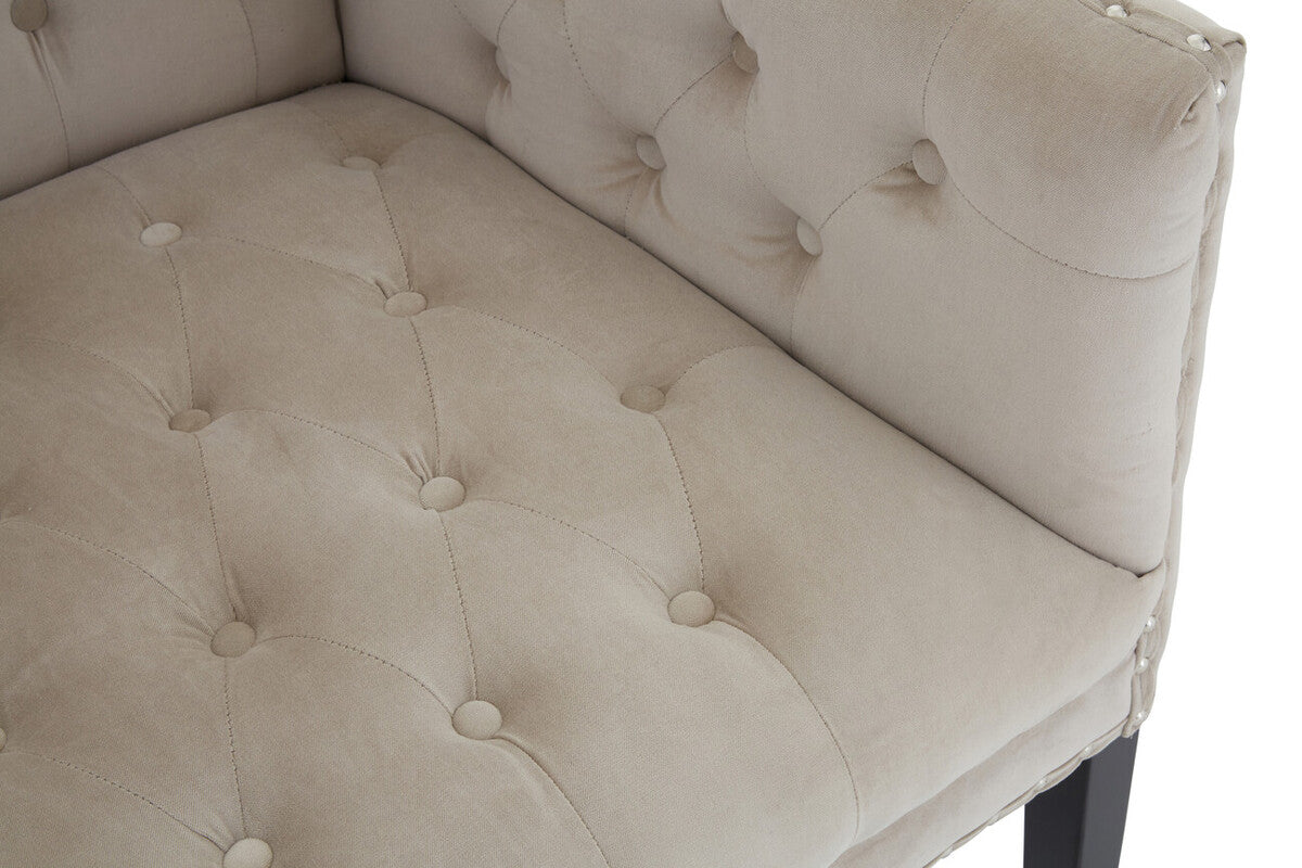 2 Seater Camel Velvet Sofa | Regents Park