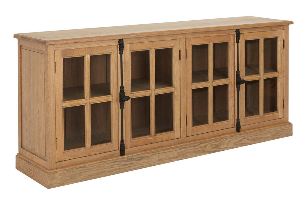 Oak Wood Sideboard with Washed Grey Finish | Lyon