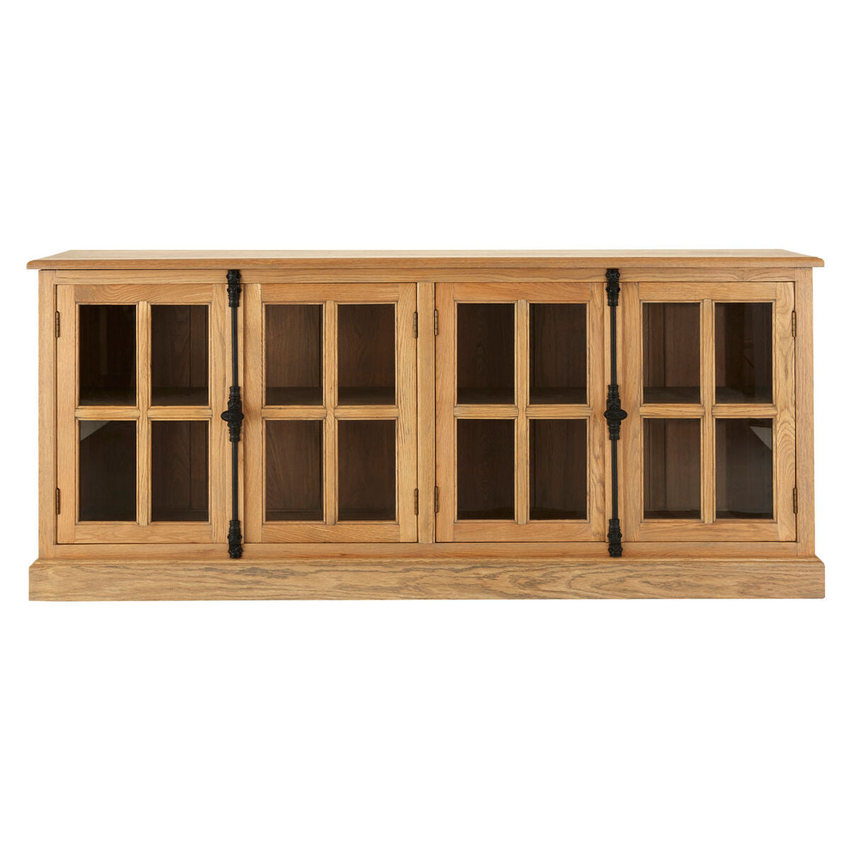 Oak Wood Sideboard with Washed Grey Finish | Lyon