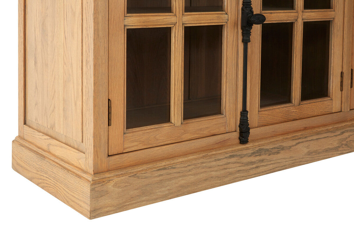 Lyon Oak Wood Sideboard with Washed Grey Finish