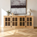 Oak Wood Sideboard with Washed Grey Finish | Lyon