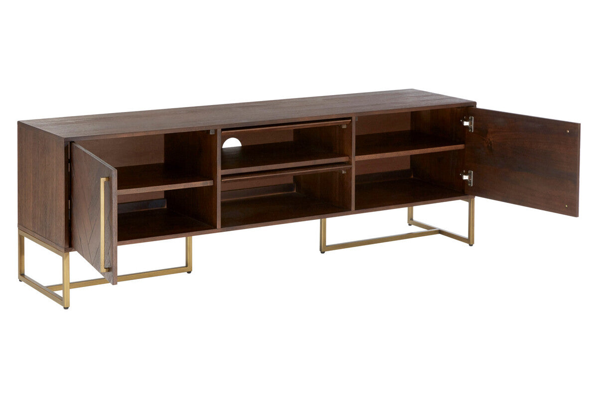 Brando Acacia wood Effect Media Unit