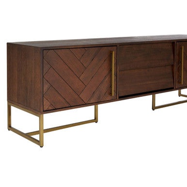 Brando Acacia wood Effect Media Unit
