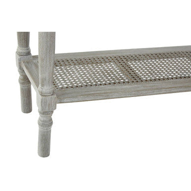 Grey Wash Pine Wood 2 Drawer Rectangular Console Table, Heritage