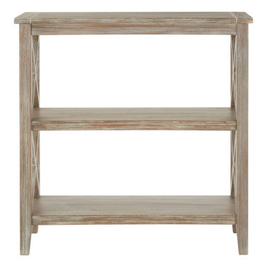 Heritage Natural Wash Two Shelf Bookcase