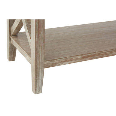 Heritage Natural Wash Two Shelf Bookcase