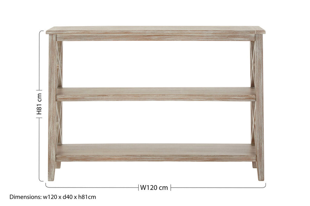 Natural Two Shelf Bookcase | Heritage