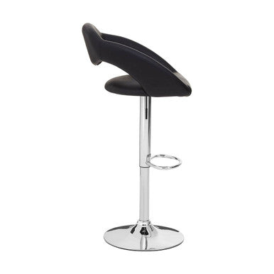 Taylor Black Faux Leather Bar Chair