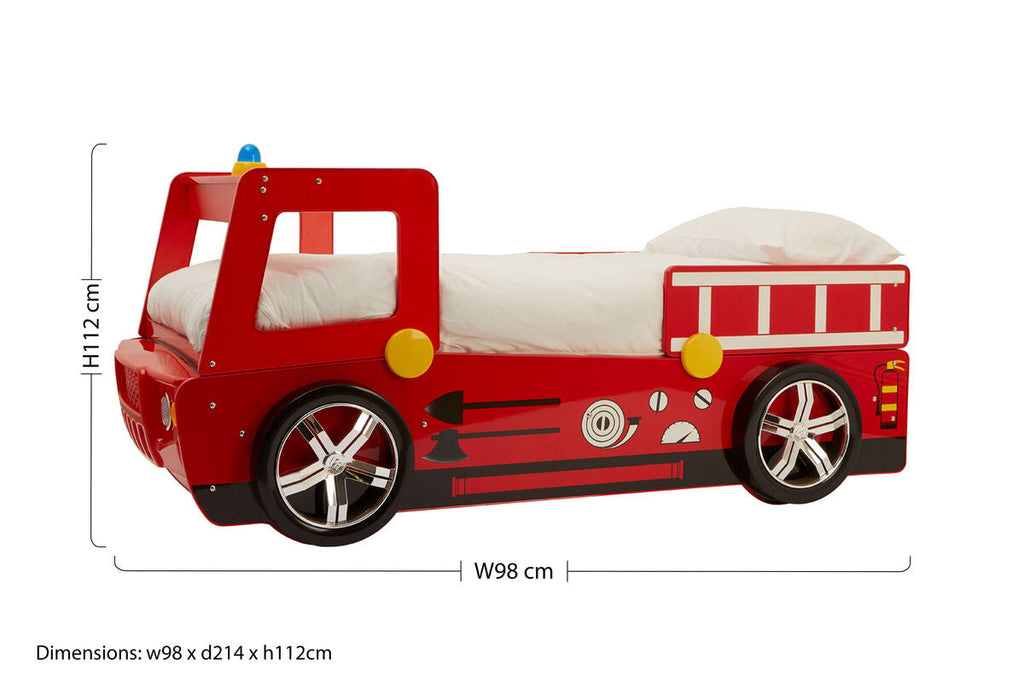 Kids Red Fire Engine Bed | Kids Beds