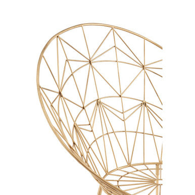 Templar Gold Frame Occasional Chair