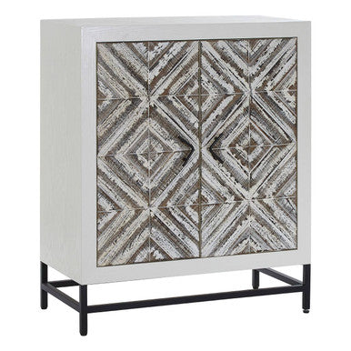 Lombok Rustic Chevron 2 Door Cabinet