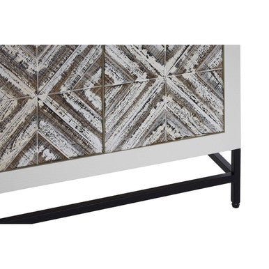 Lombok Rustic Chevron 2 Door Cabinet