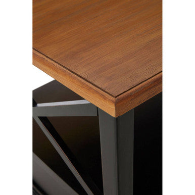Black Rectangular Storage Coffee Table with Drawers, Virginia