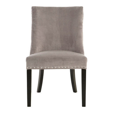 Grey Velvet With Tufted Back Dining Chair | Regents Park