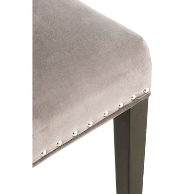 Grey Velvet With Tufted Back Dining Chair | Regents Park
