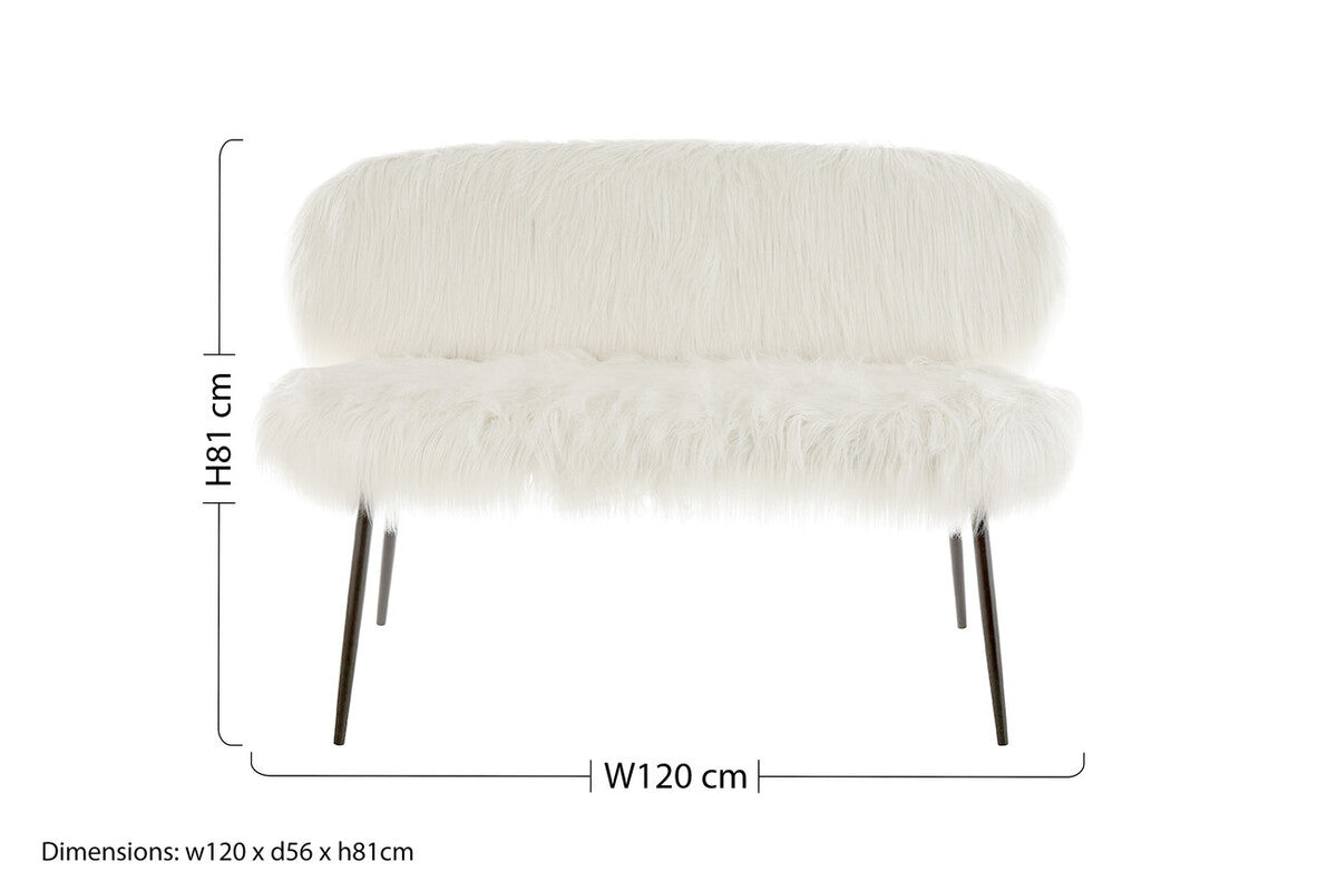Sofa with Black Legs, Sienna