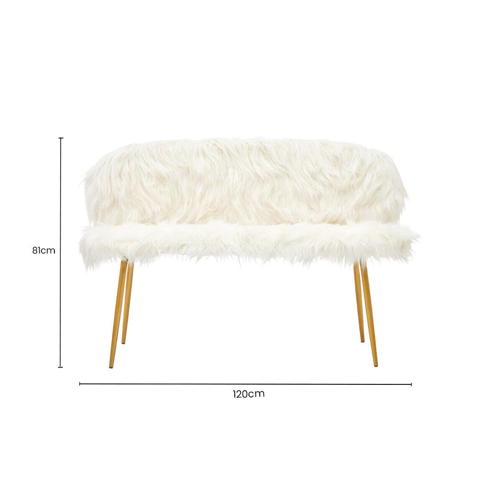 Sofa with Gold Finish Legs | Sienna