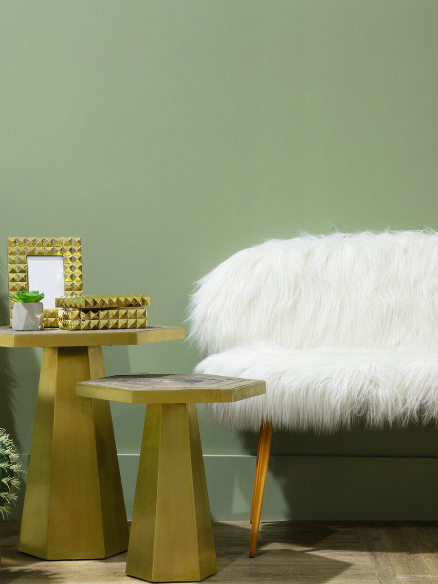 Sofa with Gold Finish Legs | Sienna