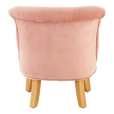 Pink Velvet Kids Chair | Estelle