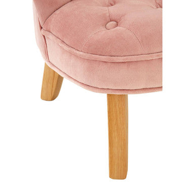 Pink Velvet Kids Chair | Estelle