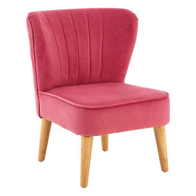 Pink Velvet Kids Chair | Mia