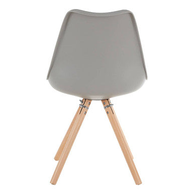 Stockholm Grey Padded Seat Dining Chair