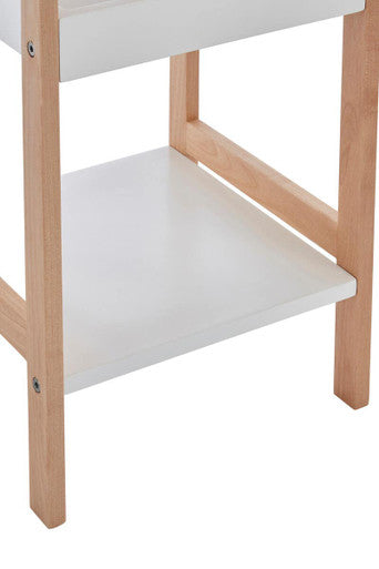 3 Tier  Bathroom Shelf Unit With Birchwood Frame | Arla