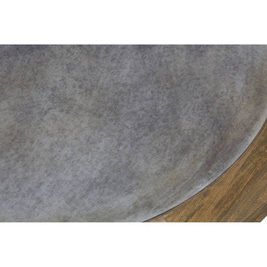 Natural Alder Wood Coffee Table with Zinc Plate Inset, Merdeka